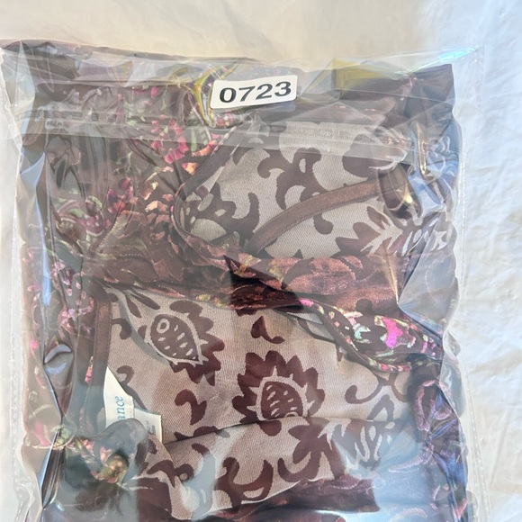 Sundance Velvet Vision Maxi Dress L Semi-sheer Velvet Burnout Boho Whimsigoth - Picture 16 of 16